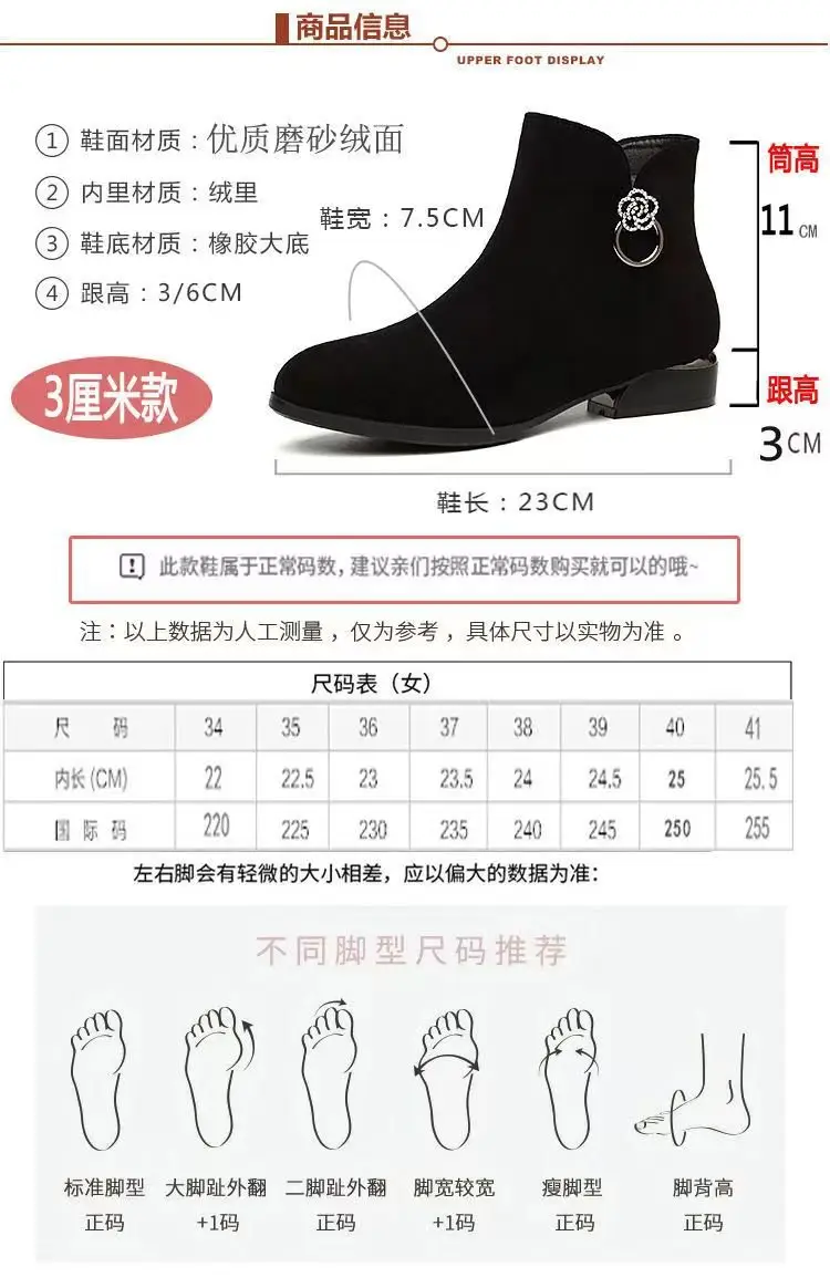 Women's Black Frosted Leather Ankle Boots 2024 — feature 4