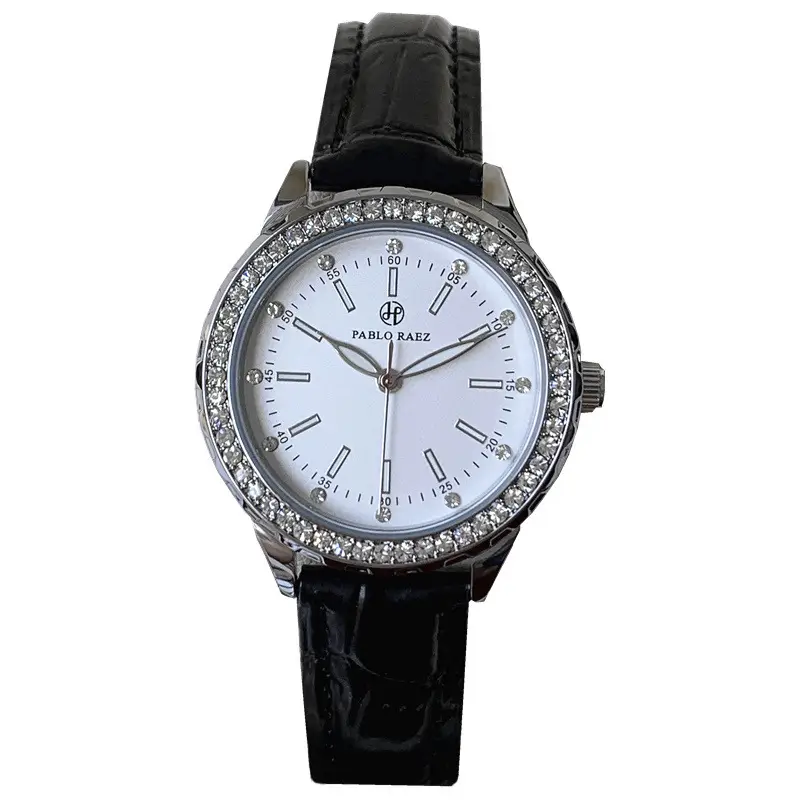 Luxury Rhinestone Ladies Watch Black Belt Quartz Waterproof - Image 9