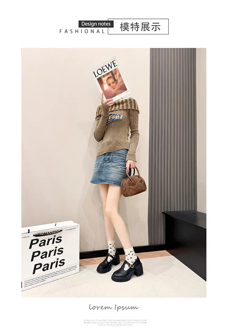 Mary Jane Small Leather Shoes Women's 2024 New Autumn French Japanese Jk Uniform Shoes Student British Style High Heeled Shoes — feature 10