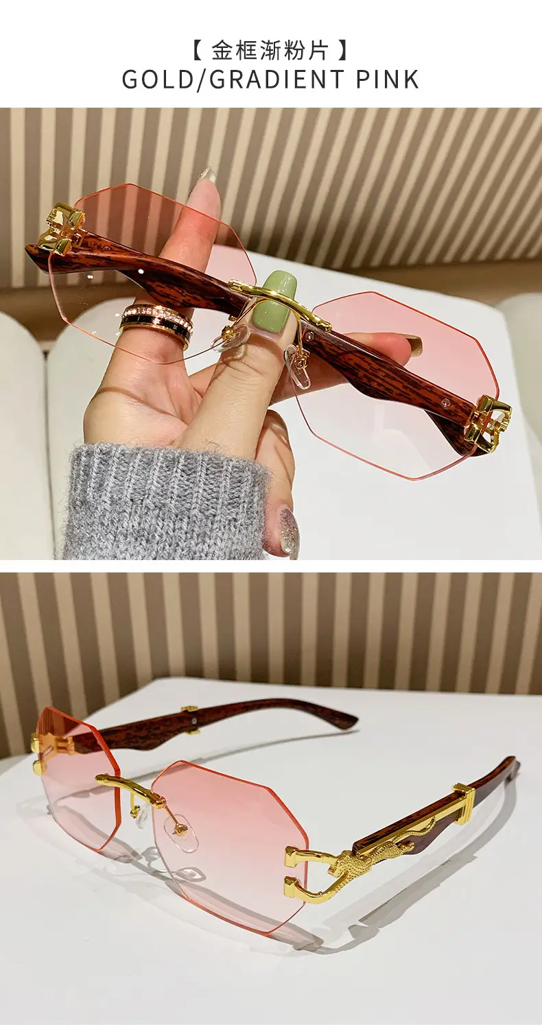 Vintage Wood Grain Sunglasses for Men European American Driving β feature 13