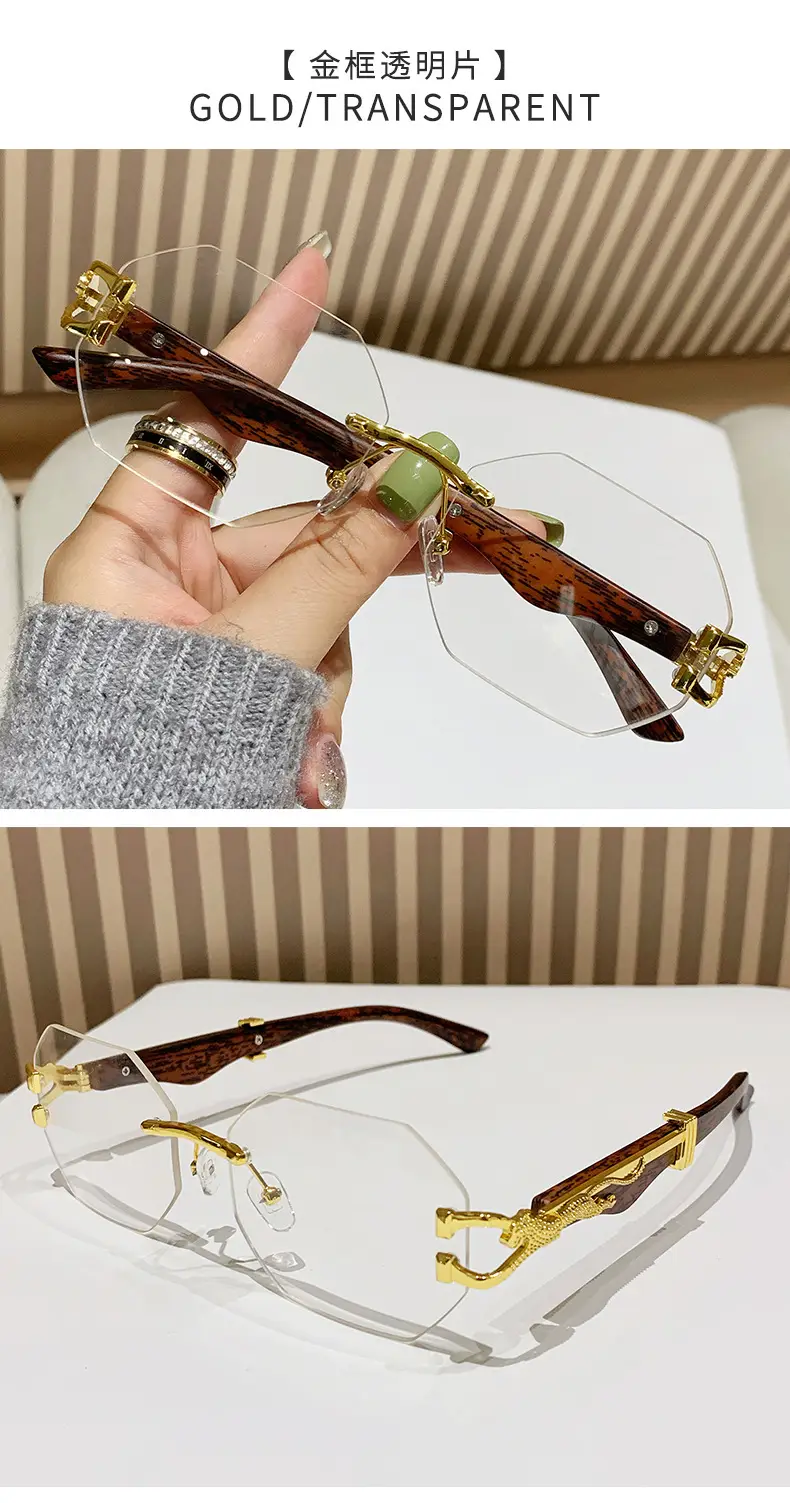 Vintage Wood Grain Sunglasses for Men European American Driving β feature 14