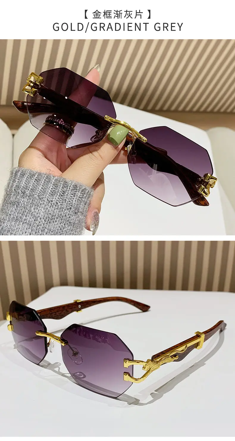 Vintage Wood Grain Sunglasses for Men European American Driving β feature 15