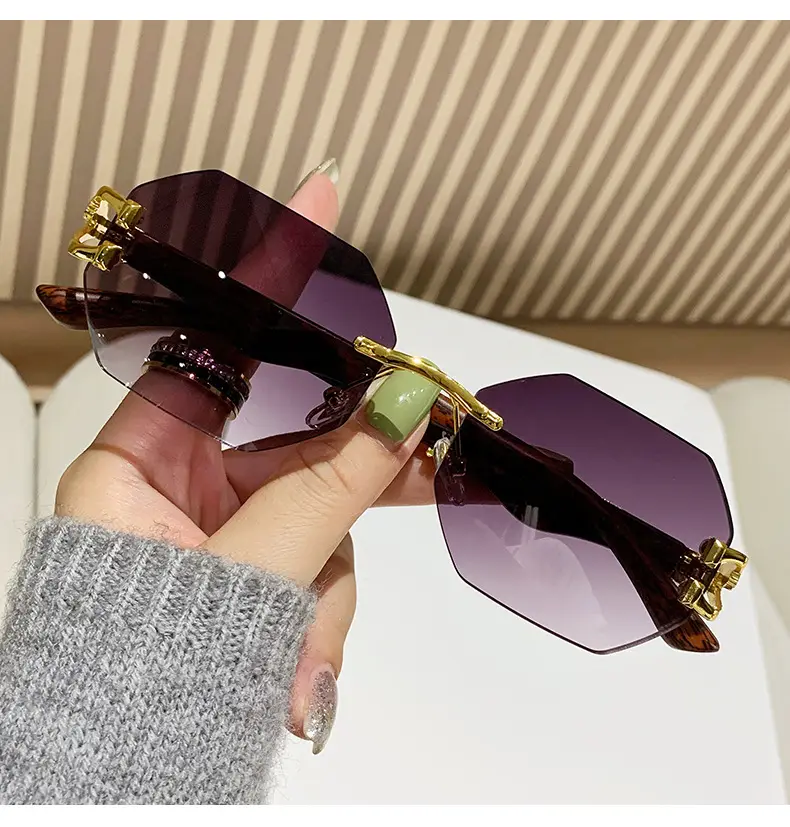 Vintage Wood Grain Sunglasses for Men European American Driving β feature 3