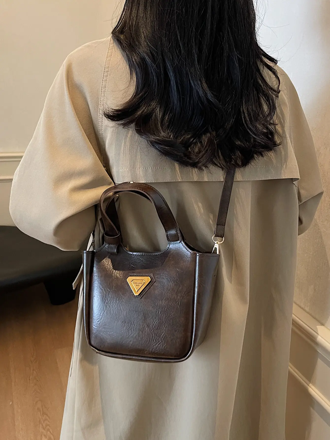 Women's Vintage Brown Shoulder Crossbody Bag 2024 - Image 5
