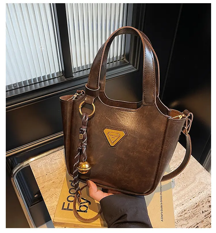 Women's Vintage Brown Shoulder Crossbody Bag 2024 — feature 1