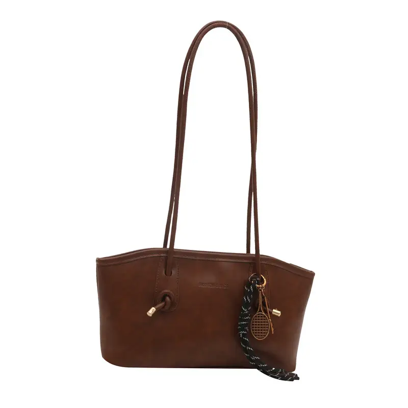 Women's Vintage Textured Shoulder Tote Bag Black - Image 13