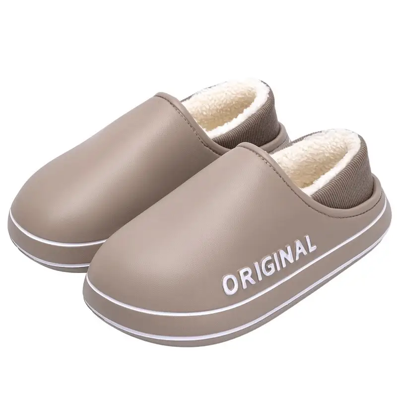 Men's Plush Winter Cotton Slippers Non-Slip Warm - Image 9
