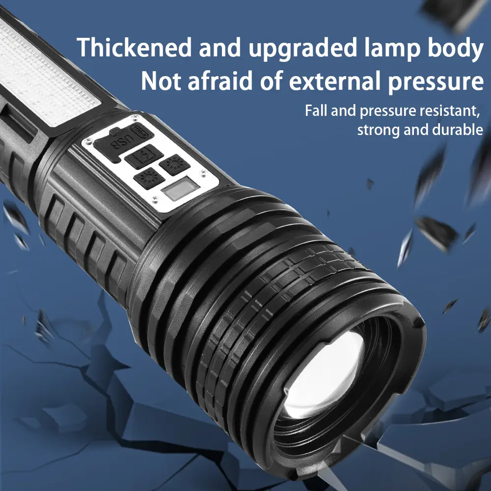 Telescopic Laser Gun Strong Flashlight Yellow White Dual Focus — feature 8