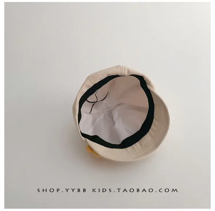 Black Cotton Flower Girl Hat for Girls Winter — feature 11