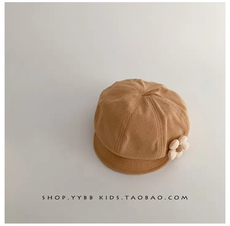 Black Cotton Flower Girl Hat for Girls Winter — feature 13