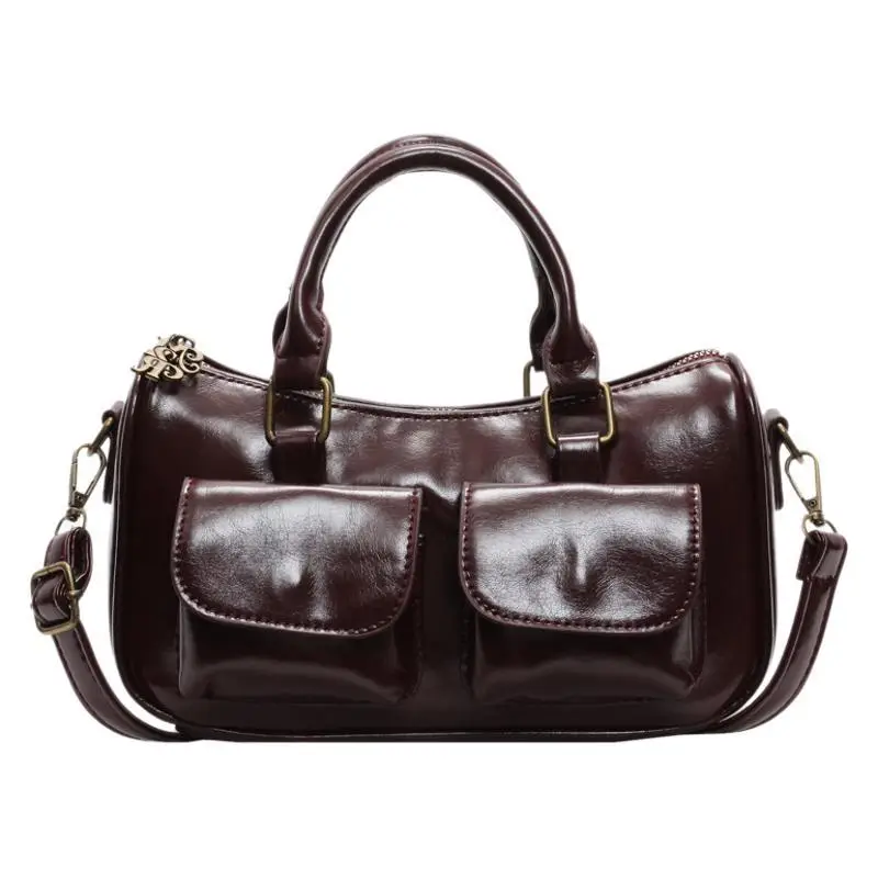 Black Crossbody Bag for Women 2026 Retro Square Design - Image 9