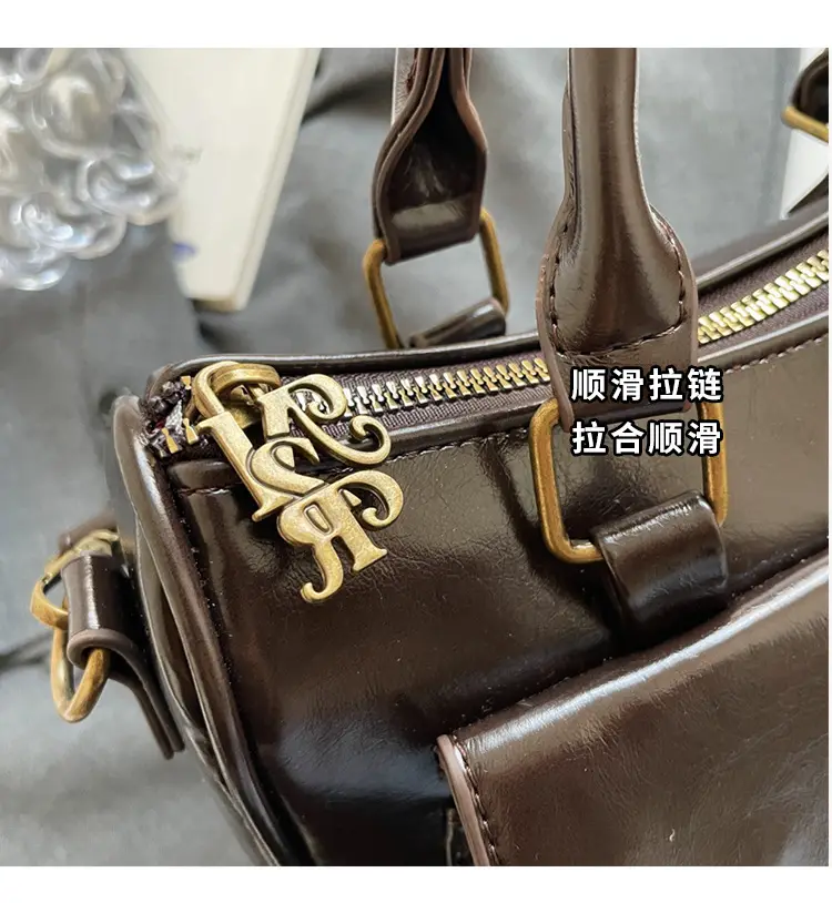 Black Crossbody Bag for Women 2026 Retro Square Design — feature 6