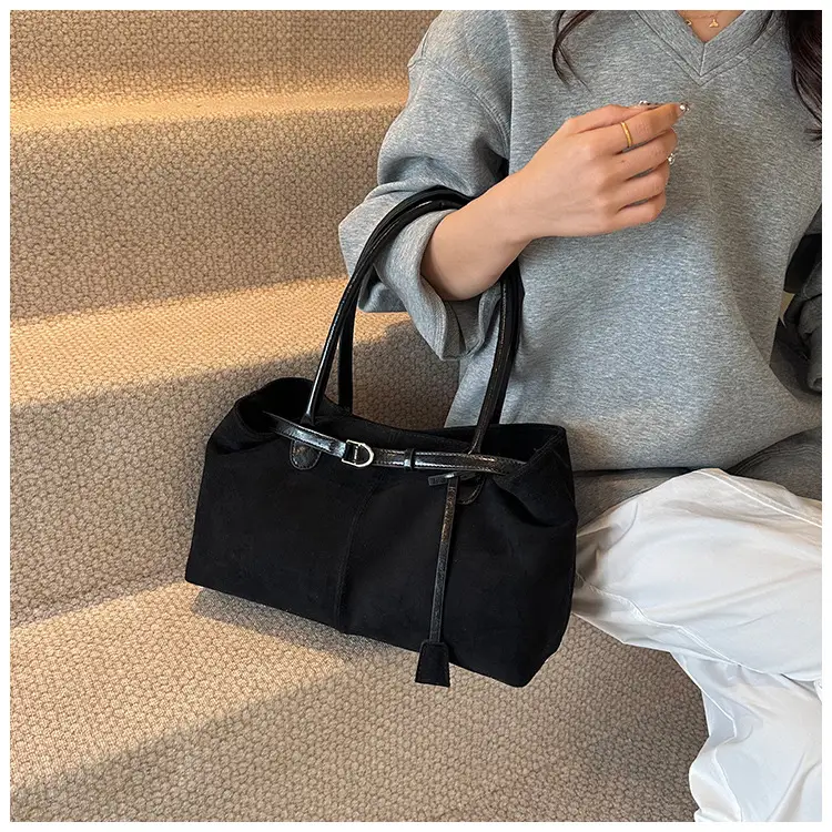 Brown Frosted Women's Large Tote Bag Shoulder Handbag — feature 10