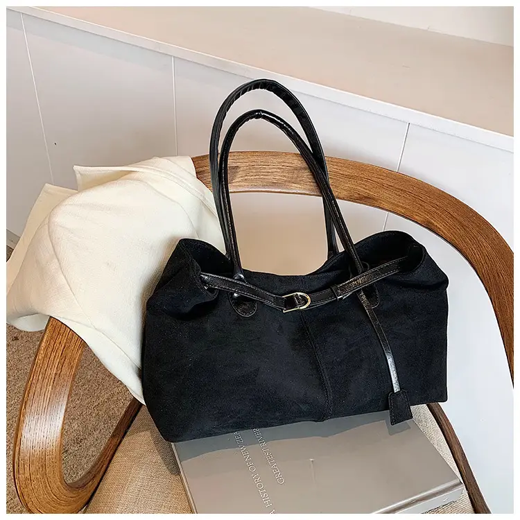 Brown Frosted Women's Large Tote Bag Shoulder Handbag — feature 15