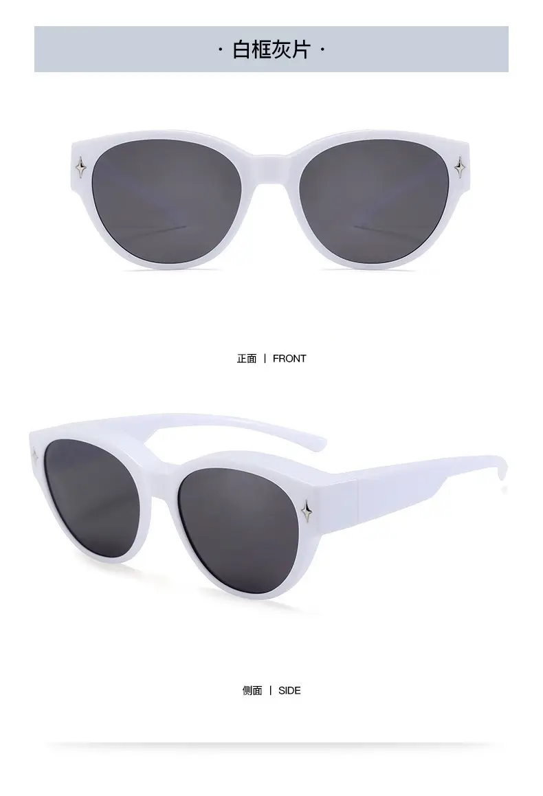 Black Frame Sunscreen Ultra-Light TR90 Cat-Eye Sunglasses β feature 22