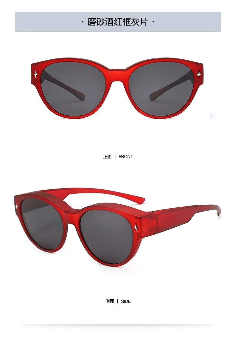 Black Frame Sunscreen Ultra-Light TR90 Cat-Eye Sunglasses β feature 24