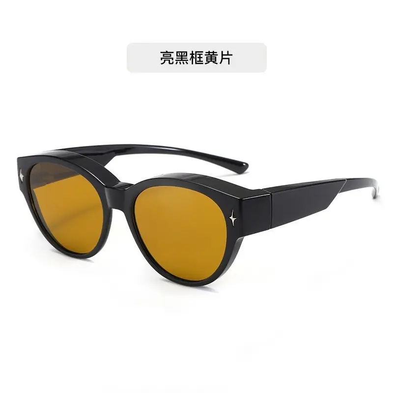 Black Frame Sunscreen Ultra-Light TR90 Cat-Eye Sunglasses - Image 2