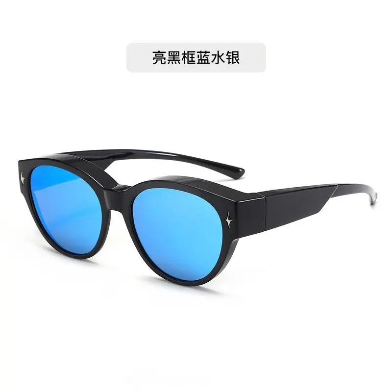 Black Frame Sunscreen Ultra-Light TR90 Cat-Eye Sunglasses - Image 5