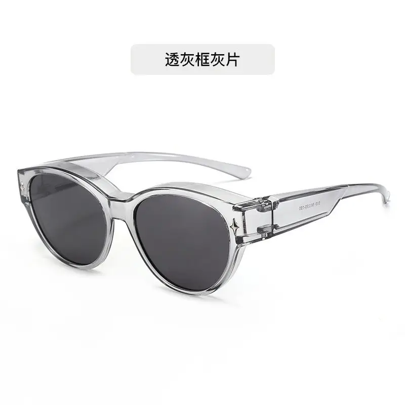 Black Frame Sunscreen Ultra-Light TR90 Cat-Eye Sunglasses - Image 7