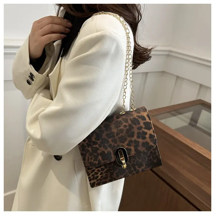 Leopard Print Chain Bag for Women Winter New Style — feature 16