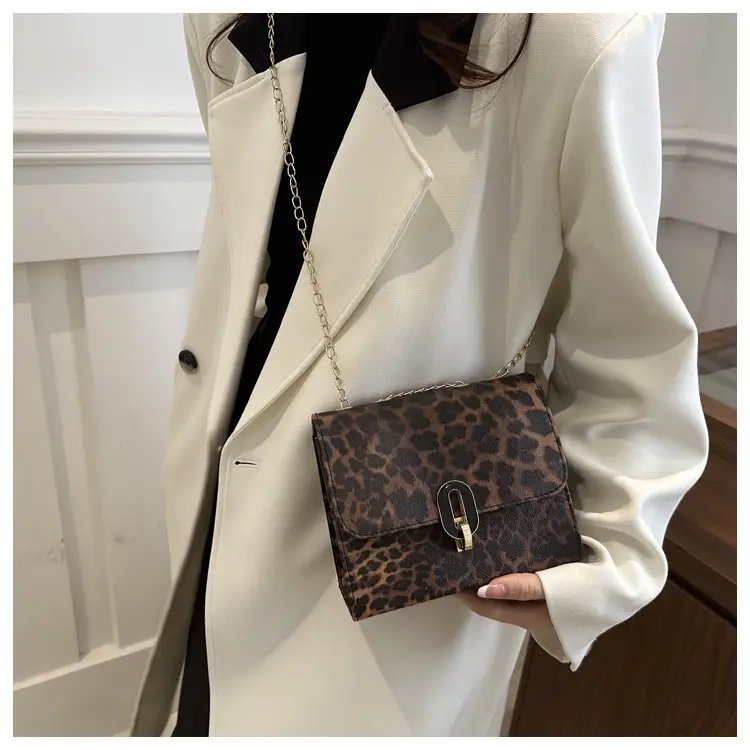 Leopard Print Chain Bag for Women Winter New Style — feature 17