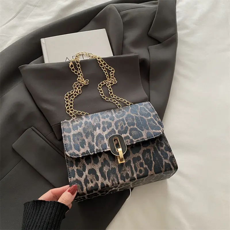 Leopard Print Chain Bag for Women Winter New Style - Image 3