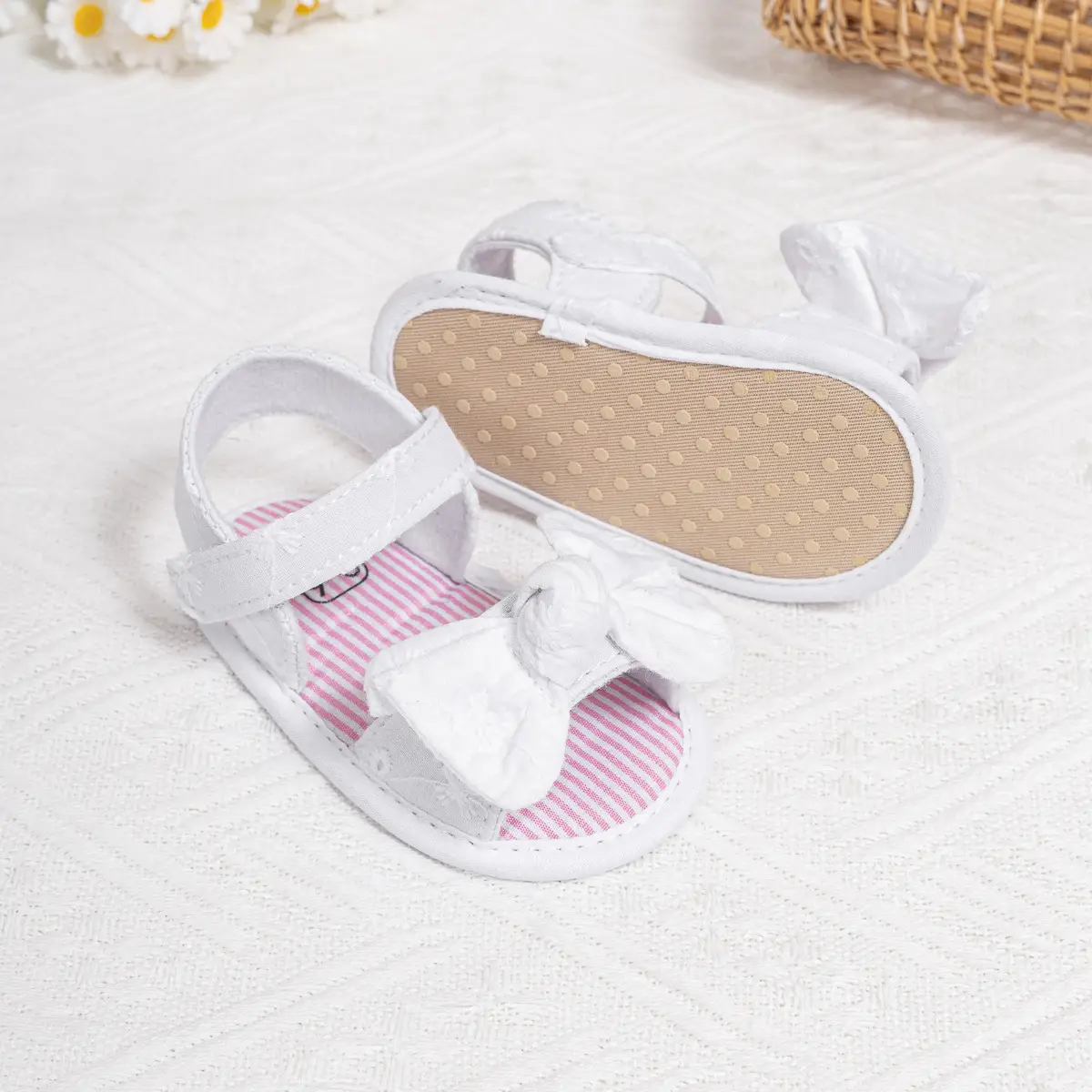 2024 New Bow Sandals for Baby Toddler Velcro Breathable — feature 10