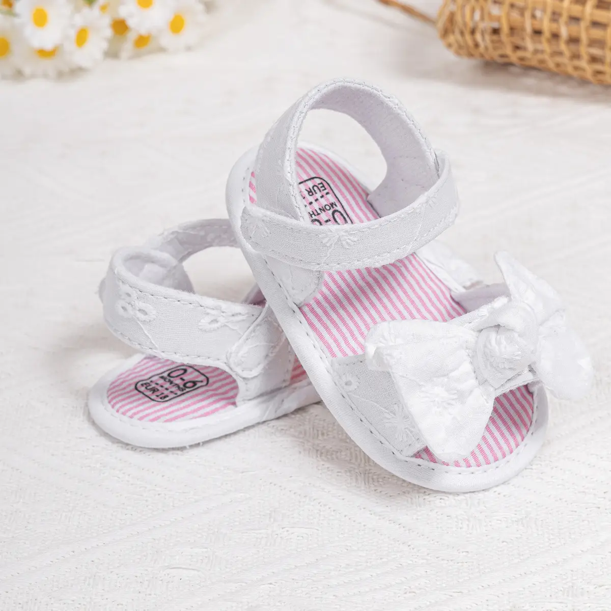 2024 New Bow Sandals for Baby Toddler Velcro Breathable — feature 11