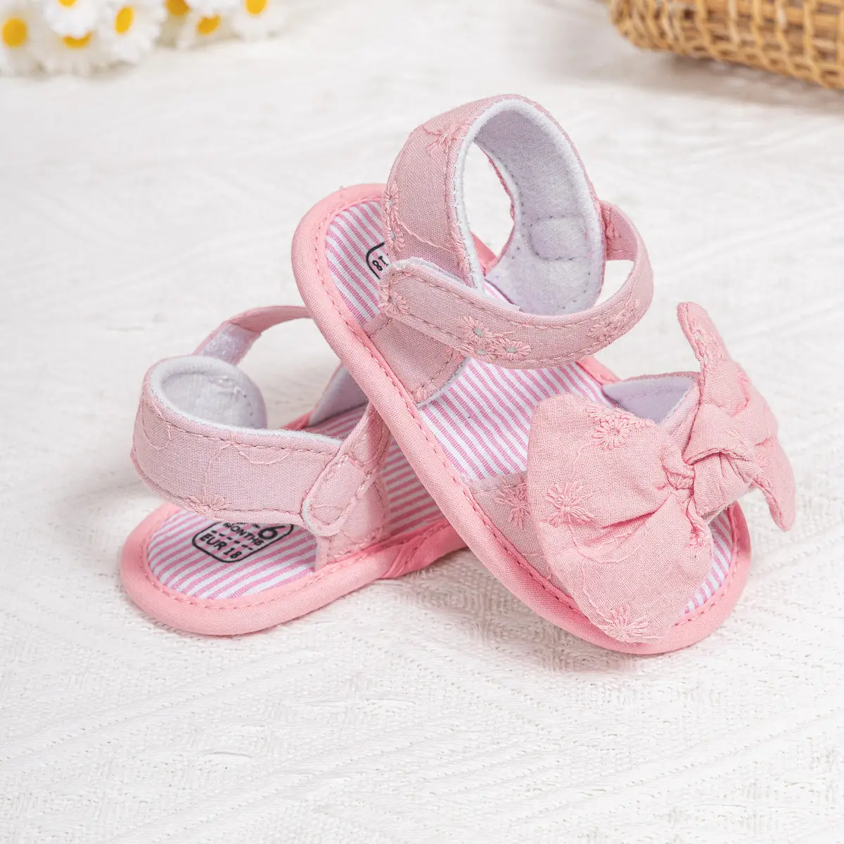 2024 New Bow Sandals for Baby Toddler Velcro Breathable — feature 18