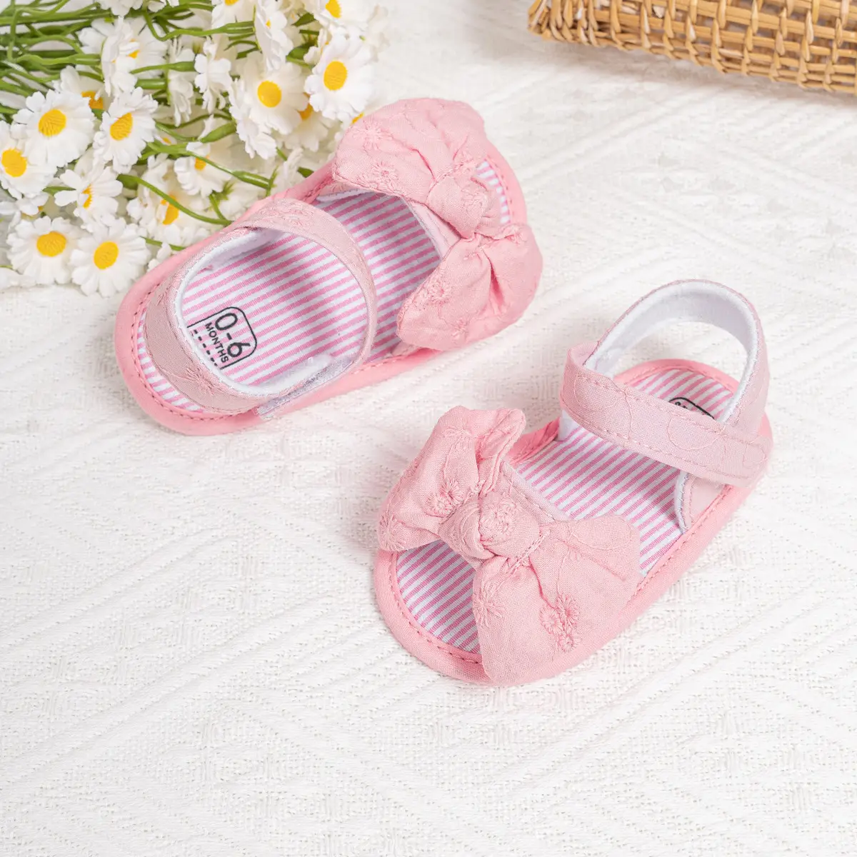 2024 New Bow Sandals for Baby Toddler Velcro Breathable — feature 19