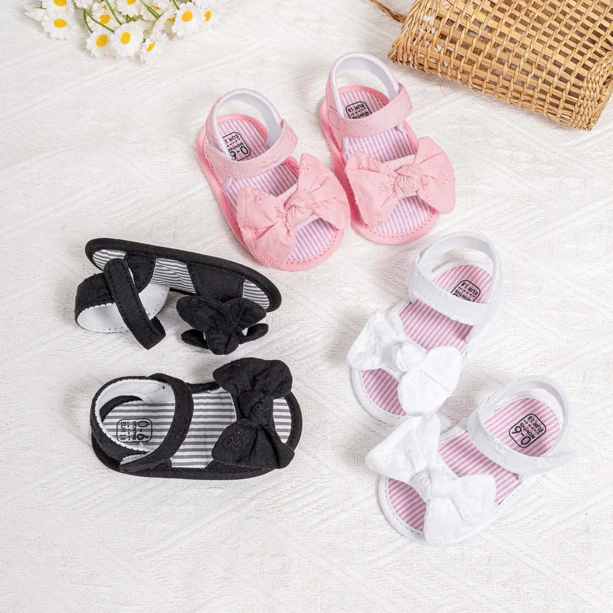 2024 New Bow Sandals for Baby Toddler Velcro Breathable — feature 4