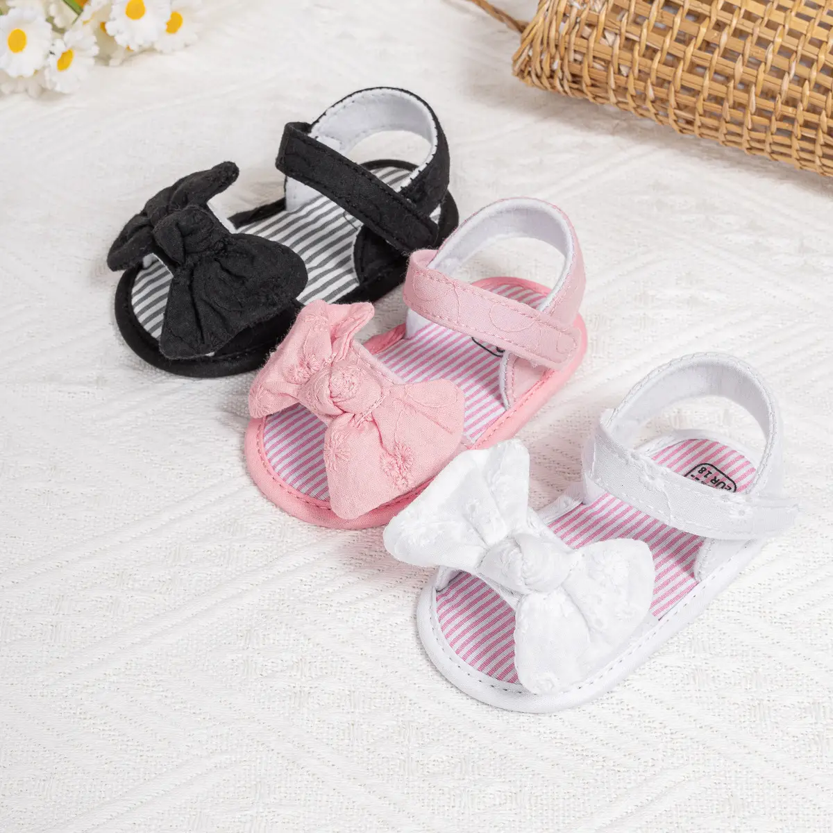 2024 New Bow Sandals for Baby Toddler Velcro Breathable — feature 5