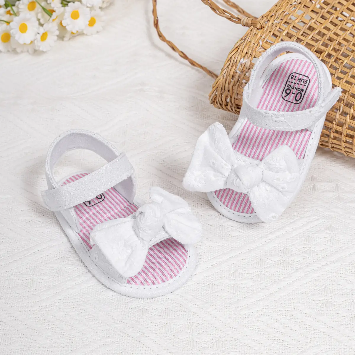 2024 New Bow Sandals for Baby Toddler Velcro Breathable — feature 9