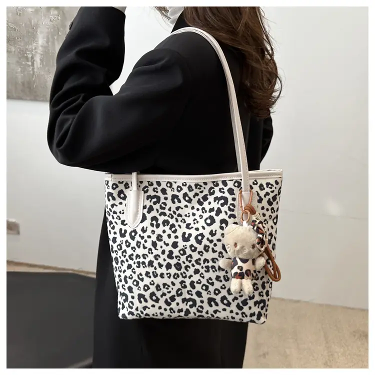 Leopard Print Women's Shoulder Bag 2024 Autumn Large Capacity — feature 10