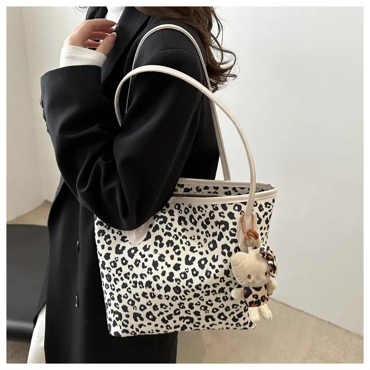 Leopard Print Women's Shoulder Bag 2024 Autumn Large Capacity — feature 11