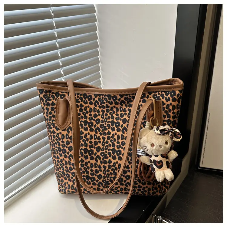 Leopard Print Women's Shoulder Bag 2024 Autumn Large Capacity — feature 20