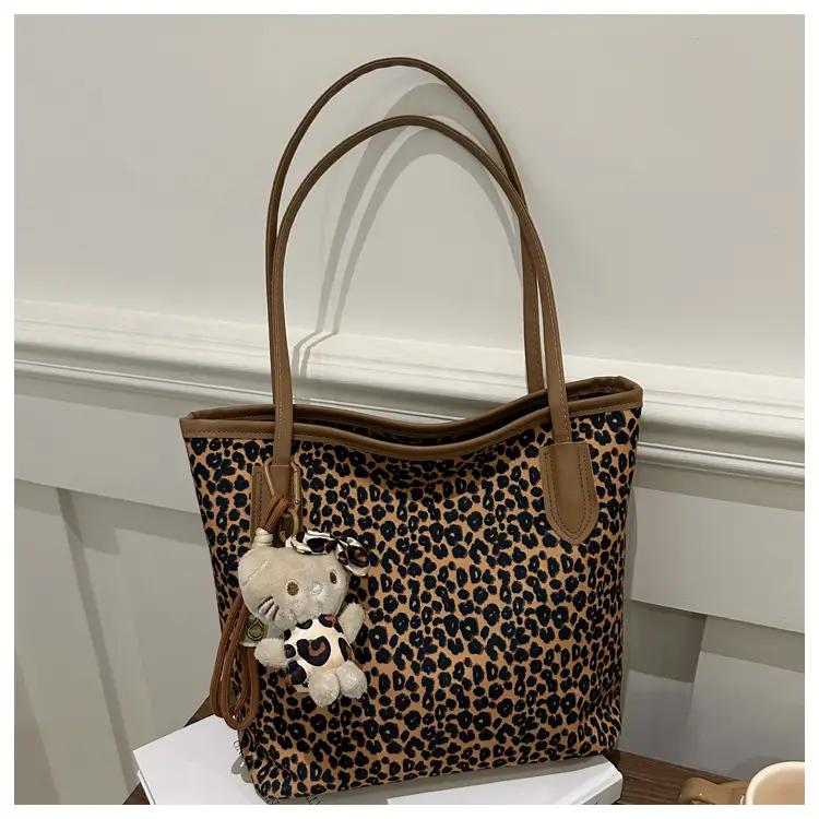 Leopard Print Women's Shoulder Bag 2024 Autumn Large Capacity — feature 21