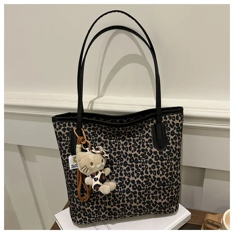 Leopard Print Women's Shoulder Bag 2024 Autumn Large Capacity — feature 23