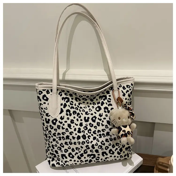 Leopard Print Women's Shoulder Bag 2024 Autumn Large Capacity — feature 25