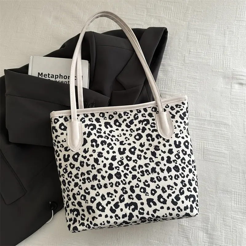 Leopard Print Women's Shoulder Bag 2024 Autumn Large Capacity - Image 6