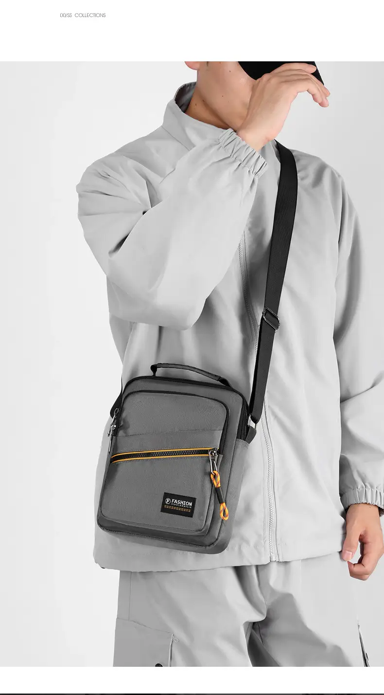 Men's Green Crossbody Shoulder Bag Ultra Light Business Casual — feature 13