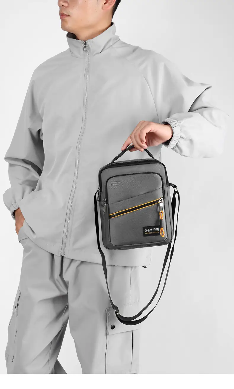 Men's Green Crossbody Shoulder Bag Ultra Light Business Casual — feature 21