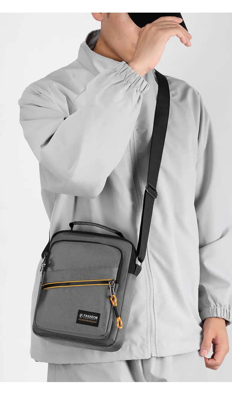 Men's Green Crossbody Shoulder Bag Ultra Light Business Casual — feature 22