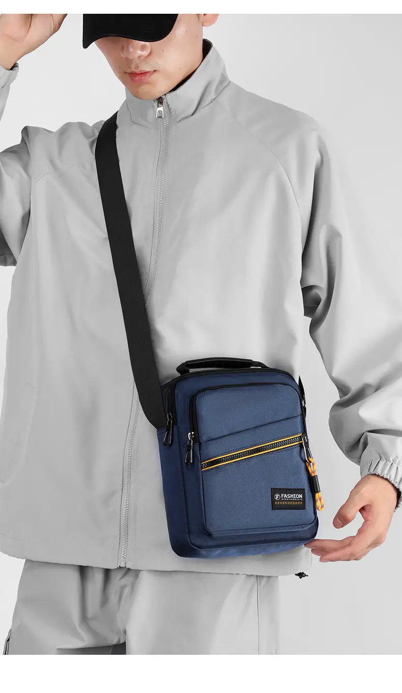 Men's Green Crossbody Shoulder Bag Ultra Light Business Casual — feature 27