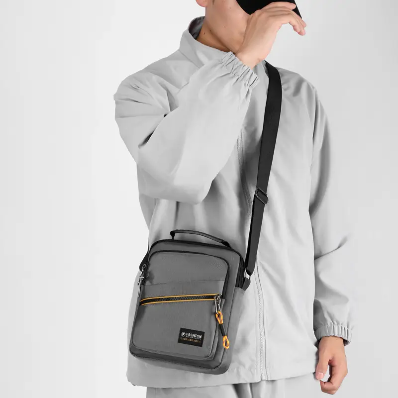Men's Green Crossbody Shoulder Bag Ultra Light Business Casual — feature 5