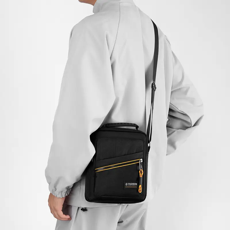 Men's Green Crossbody Shoulder Bag Ultra Light Business Casual — feature 7