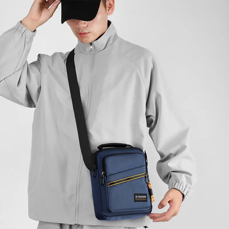 Men's Green Crossbody Shoulder Bag Ultra Light Business Casual — feature 8