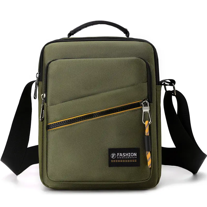 Men's Green Crossbody Shoulder Bag Ultra Light Business Casual - Image 4