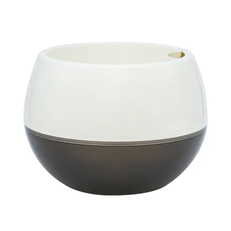 Cross-border in stock Olinze direct round two-color creative plastic flowerpot self-watering self-absorbing lazy flowerpot