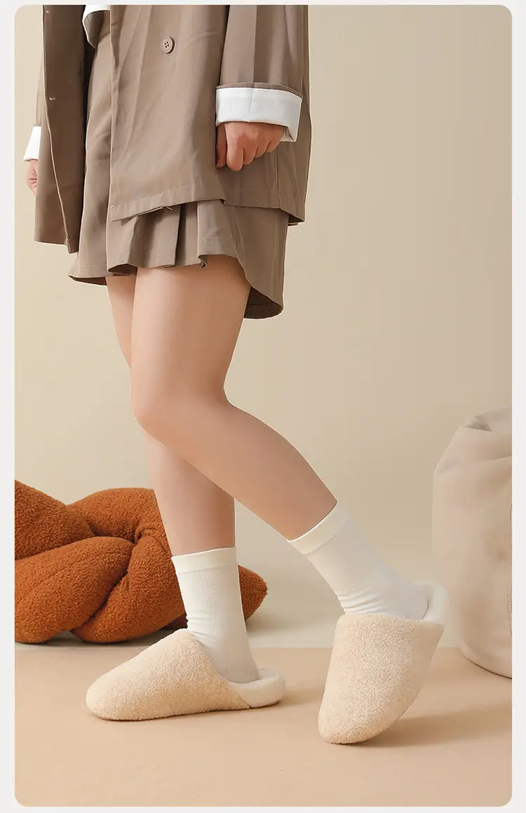 Women's Cotton Slippers 2025 for Home Indoor Use, Non-Slip, Warm, Thick-Soled, Furry Cotton Slippers, Men's Postpartum Shoes with Covered Heel and Thick Sole — feature 10